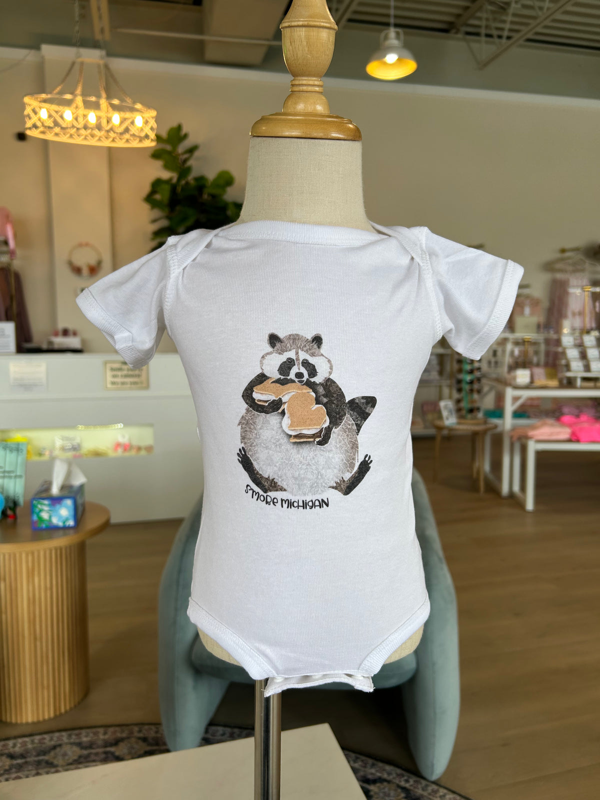 S’more Michigan Raccoon Onesie