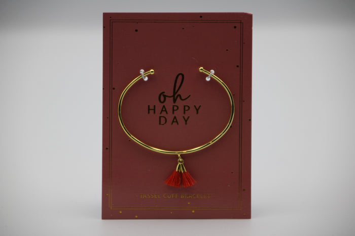 Tassel Cuff Bracelet - Oh Happy Day
