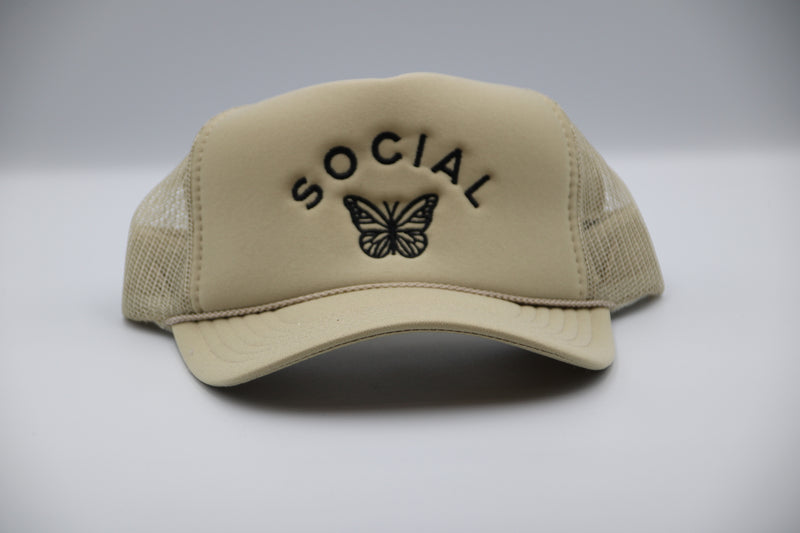 Social Butterfly Foam Trucker Hat