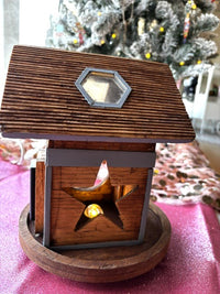 CommuniCare Lighted Wooden Birdhouse