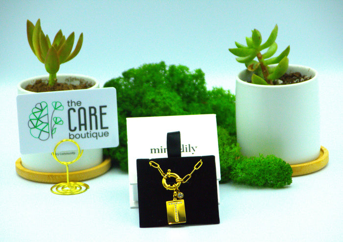 T Initial Necklace with Paperclip Chain: 18k Gold Plated