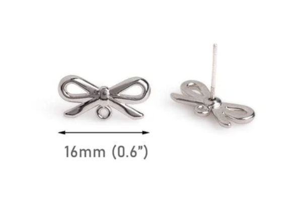 Bow studs: Silver