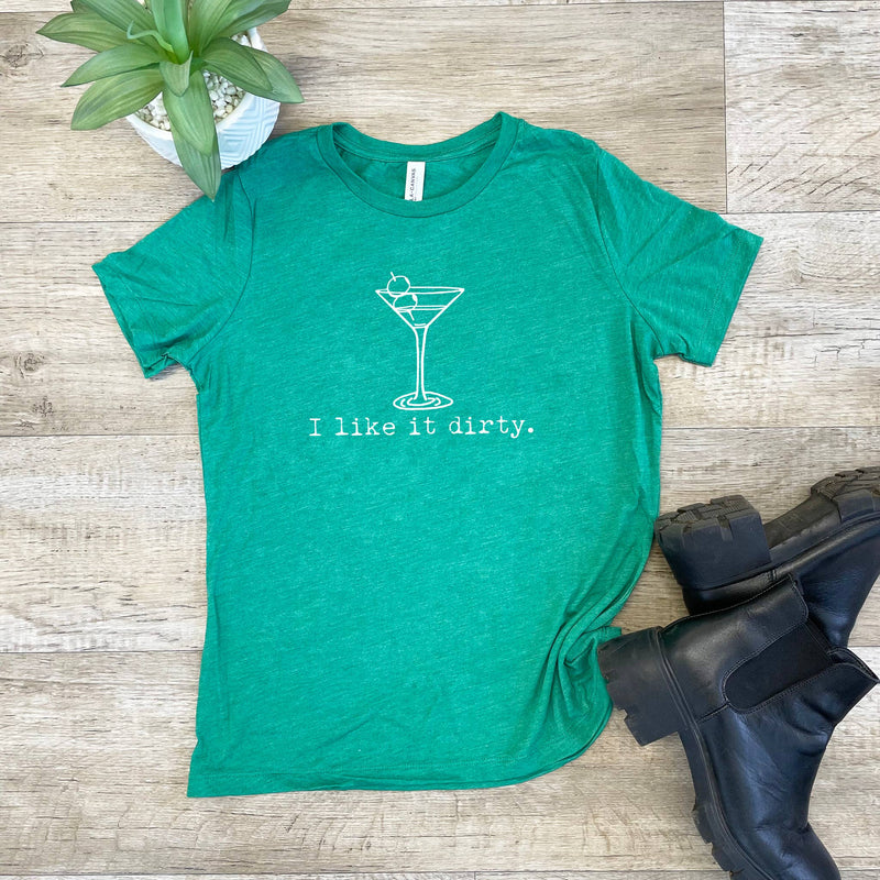 I Like It Dirty Tee in Kelly Green