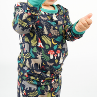 Night Forest Kids Long Sleeve Pajama Set