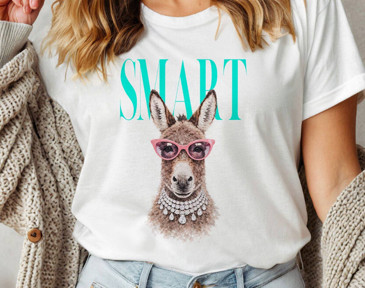 Smart Donkey Vogue - Funny Animal Meme T-Shirt