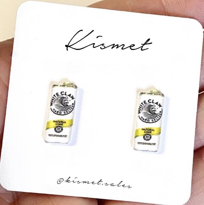 Hard Seltzer Can Earrings: Watermelon