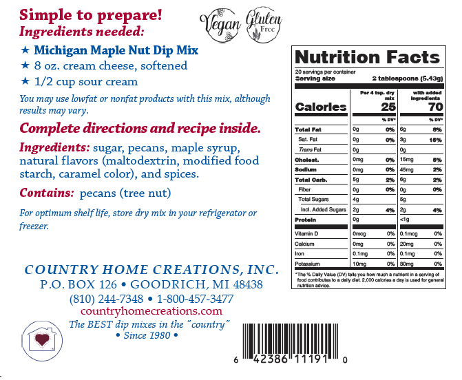 Michigan Maple Nut Dip Mix