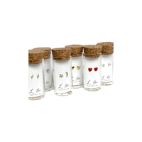 Heart Stud Earrings Gold