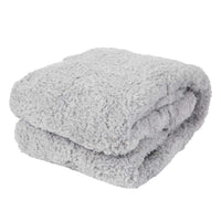 Solid Color Sherpa Throw Blanket