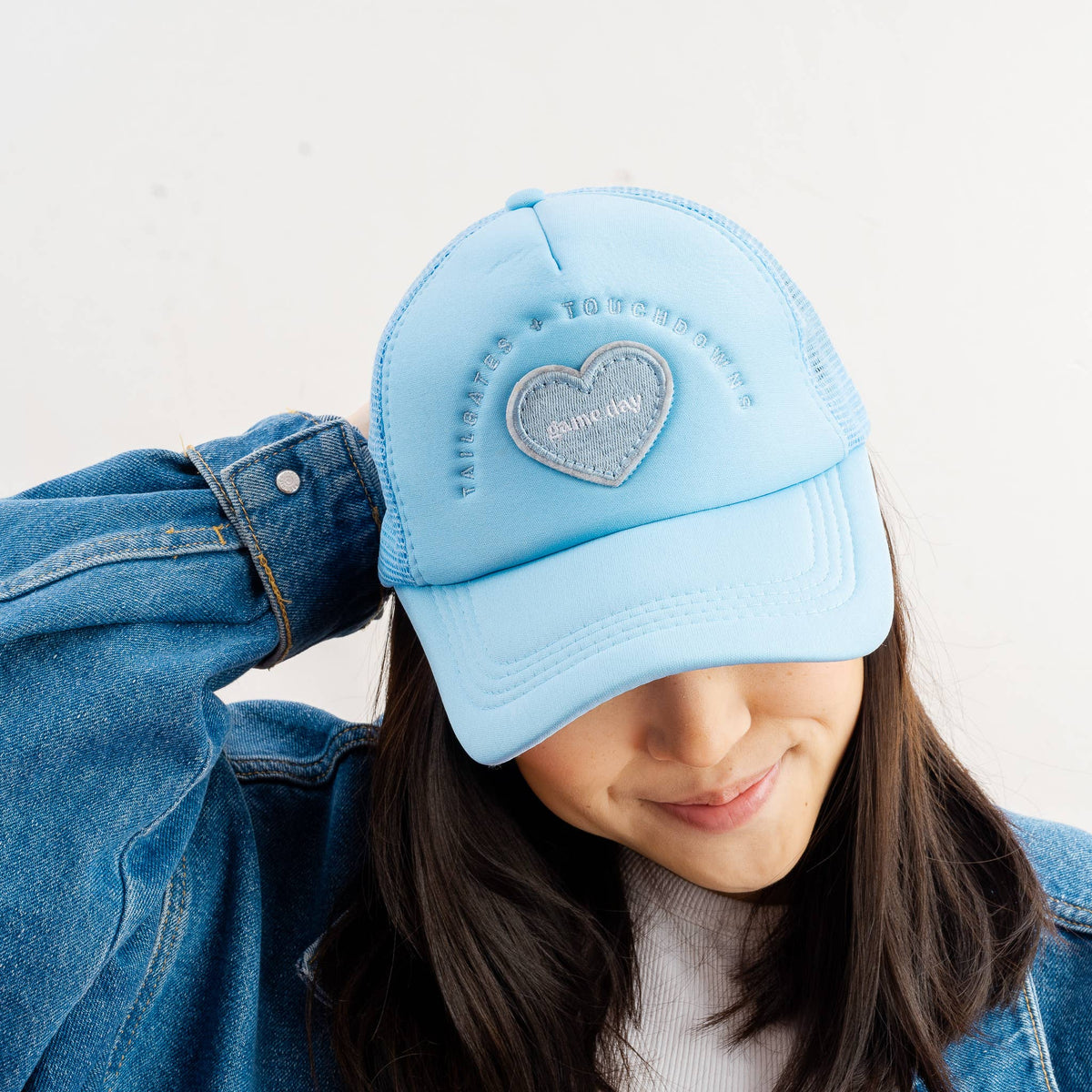 Light Blue Game Day Trucker Hat