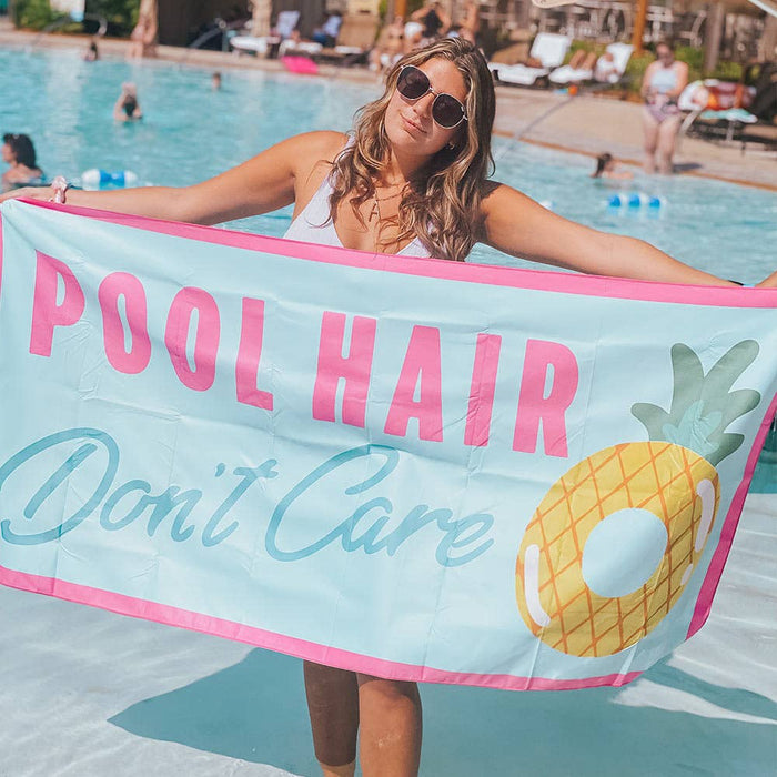 Pool Hair Don't Care Quick Dry Beach Towels