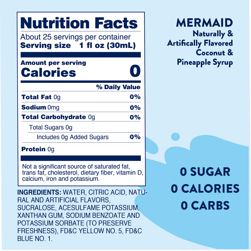 Sugar Free Mermaid Syrup