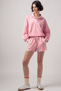 Vintage Wash Shorts in Pink