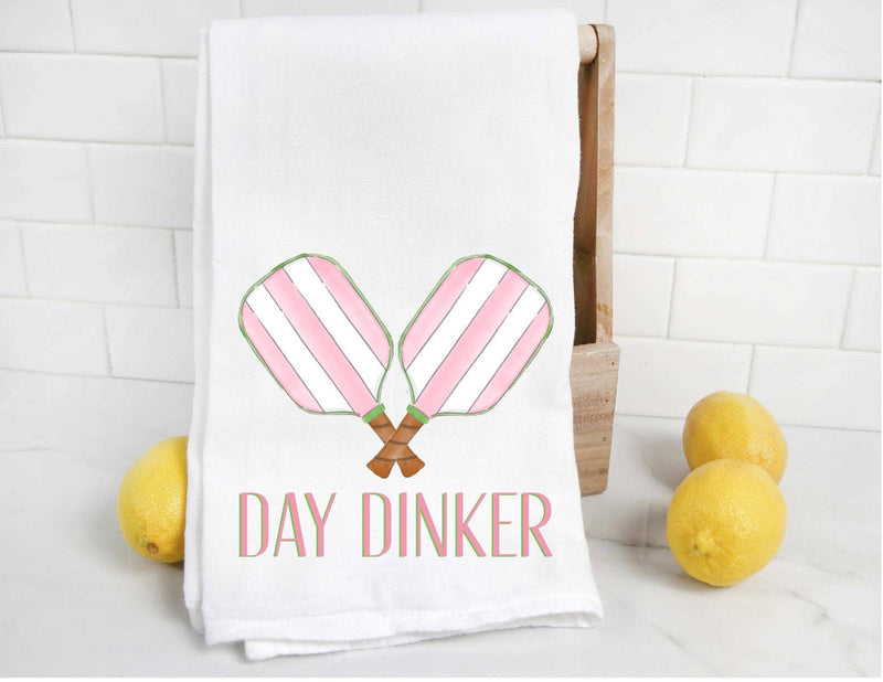 Day Dinker Pickleball Tea Towel