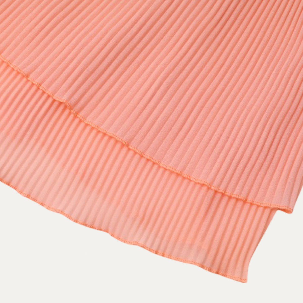 Pearl Tiered Sleeveless Cami Top in Salmon