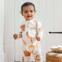 French Toast Toddler PJ Set: Eggshell