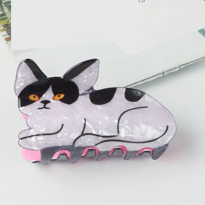 CUTE ANIMAL SERIES HAIR CLAW CLIP: B/W