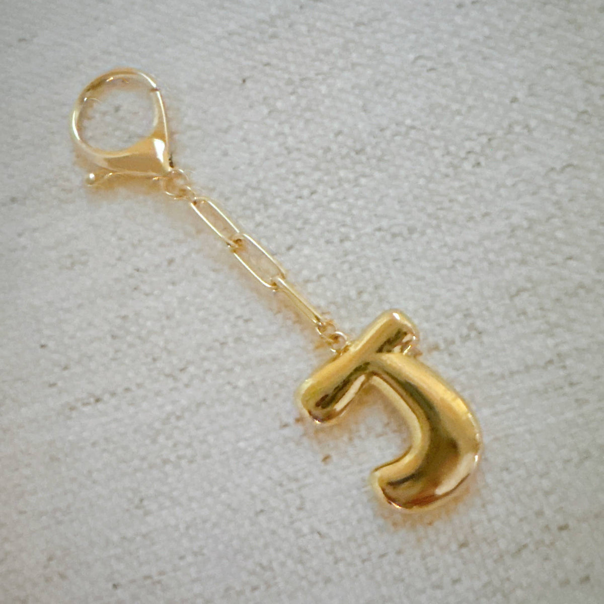 Whimsy Balloon Letter Initial Bag Charm: J
