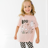 Spooky Boo T-Shirt in Peach