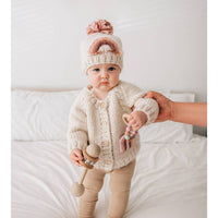 Mauve Rainbow Pocket Sweater for Babies & Toddlers