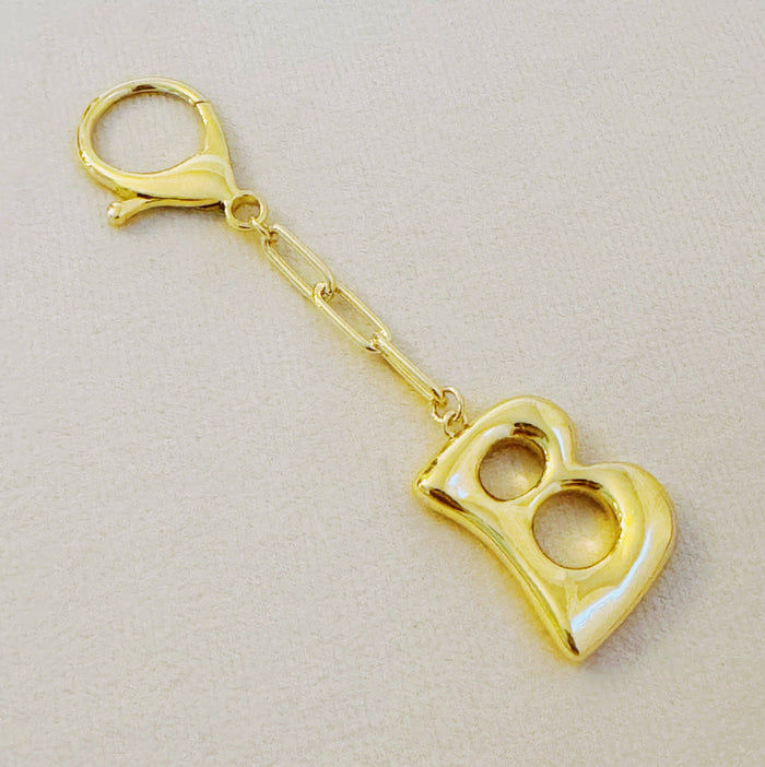 Whimsy Balloon Letter Initial Bag Charm: B