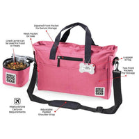Pink Away Tote Bag (All Size Dogs): Pink