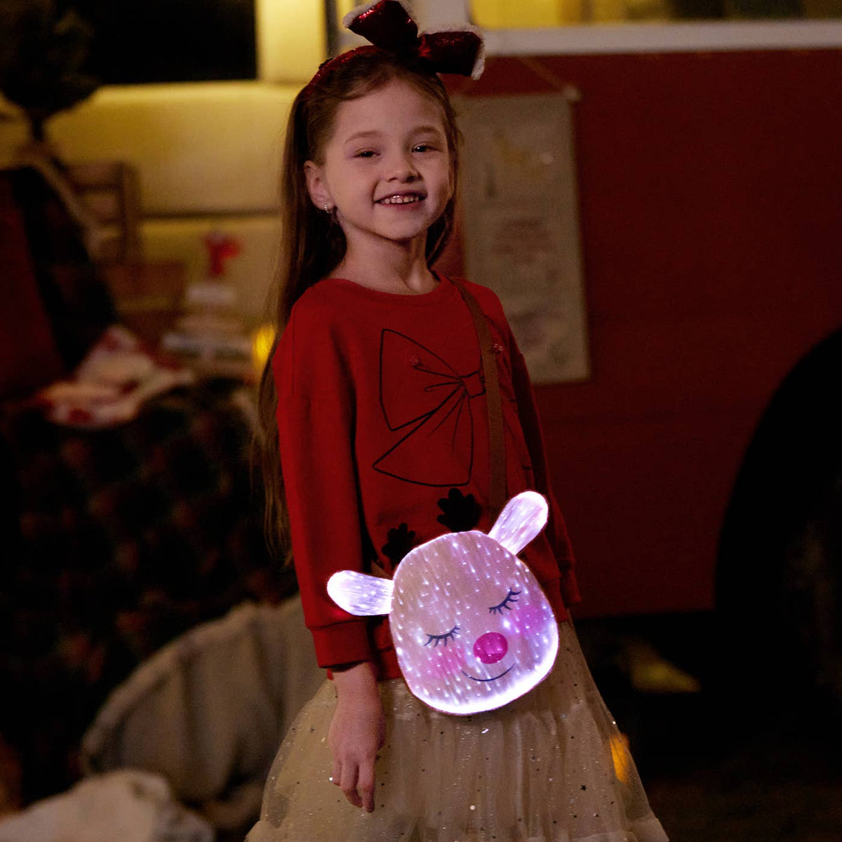 Go-Glow Reindeer Light Up Bag