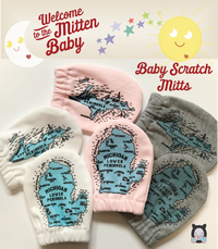 Pink Michigan Mittens Baby Scratch Mitts Blossom