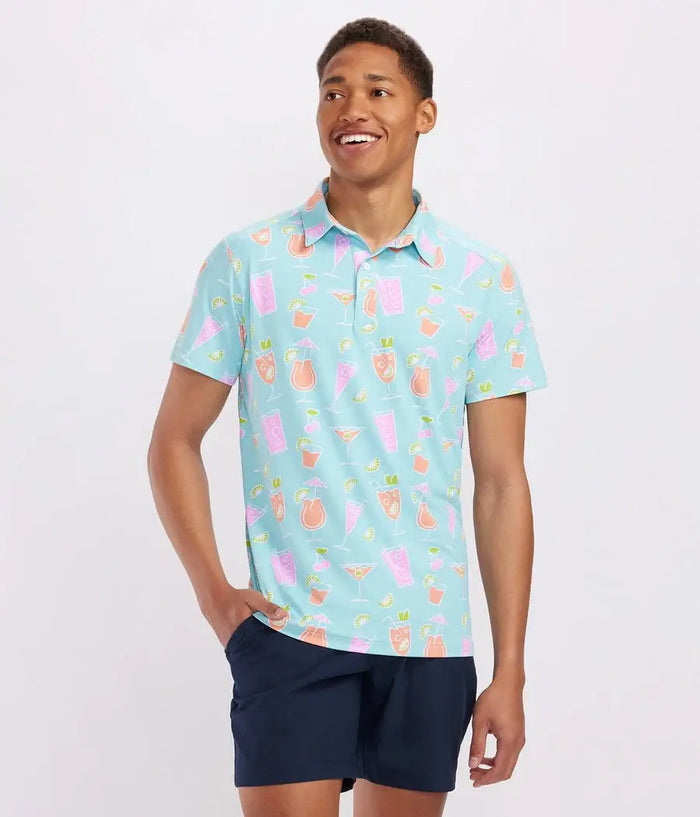 Cocktail Caddy Men's Golf Polo