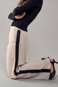 Striped Energy Pants in Ivory