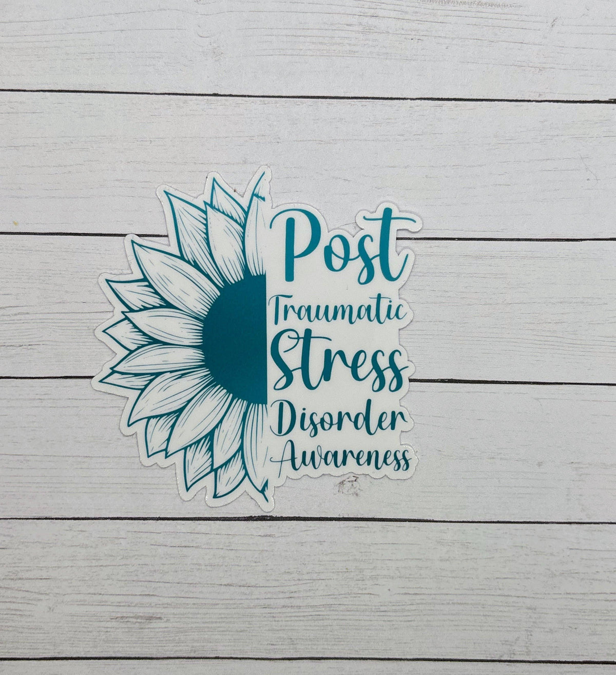 PTSD Awareness Sunflower Sticker