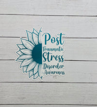 PTSD Awareness Sunflower Sticker