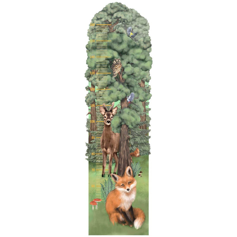 Forest Wall Sticker & Kid’s Growth Chart (cm)
