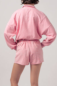 Vintage Wash Shorts in Pink