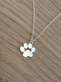 Paw GameDay Necklace in Silver