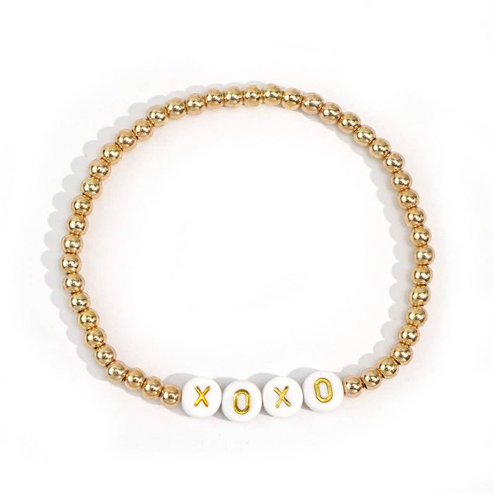 VALENTINE'S DAY POLYMER CLAY STACKING BRACELET