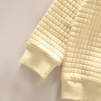 Dinosaur Textured Pullover in Cream