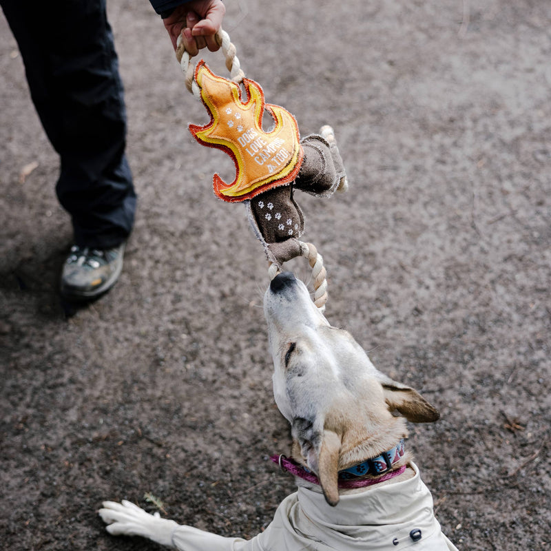 Dogs Love Camping Too - 12" Rope Dog Toy