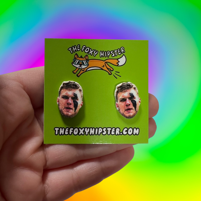 Aidan Hutchinson Detroit Lions Stud Earrings 
