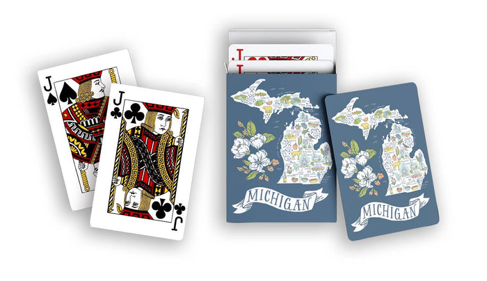 Michigan Map Playing Cards