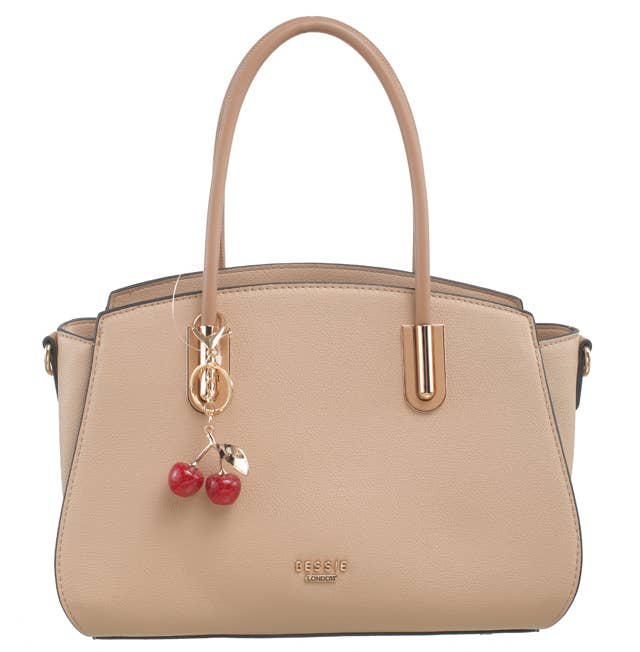 CHERRY CHARM SATCHEL: KHAKI