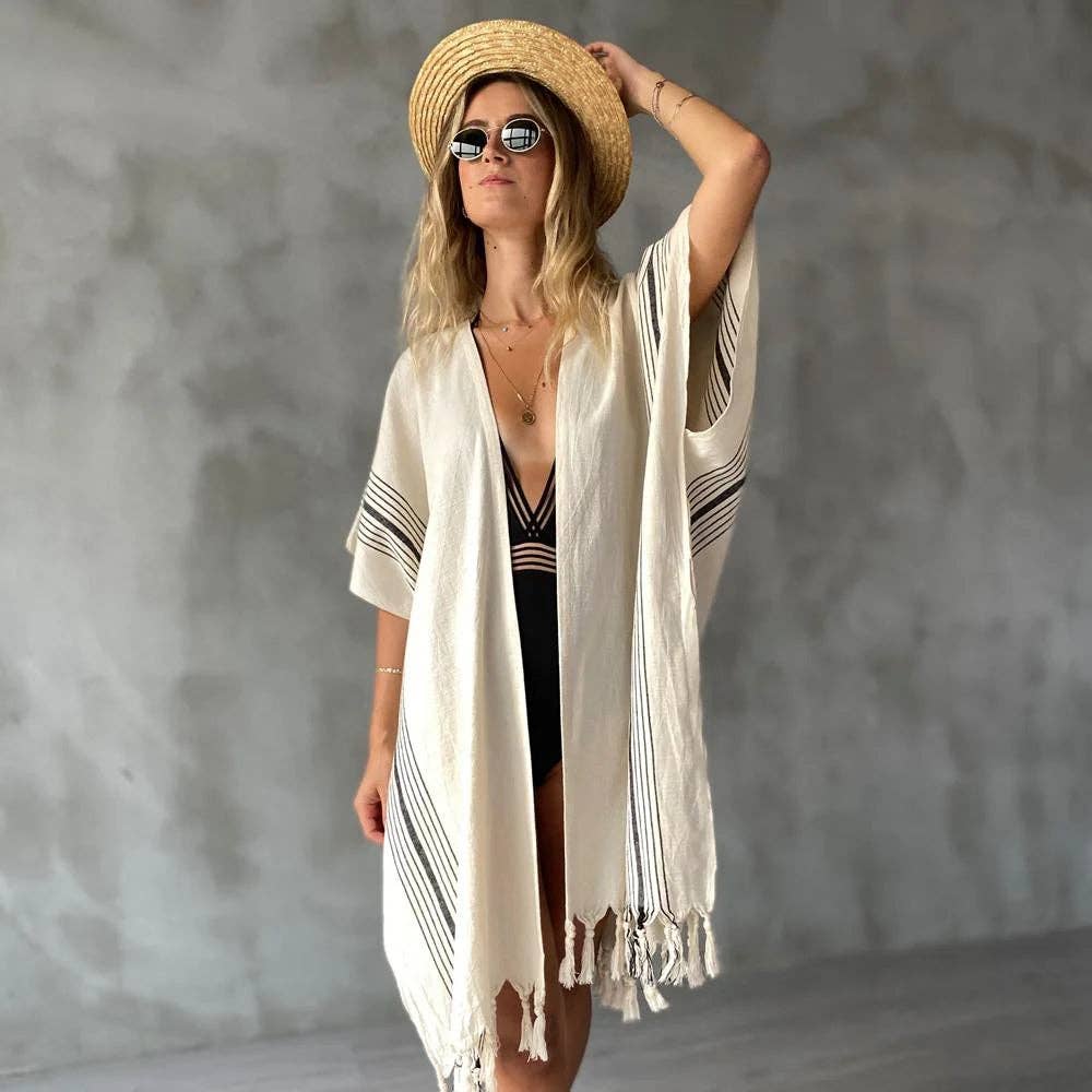 Silvia & Zebrine Beach Kimonos: Silvia
