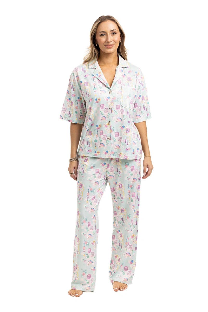 Mahjong Pieces Pajama Pants Set