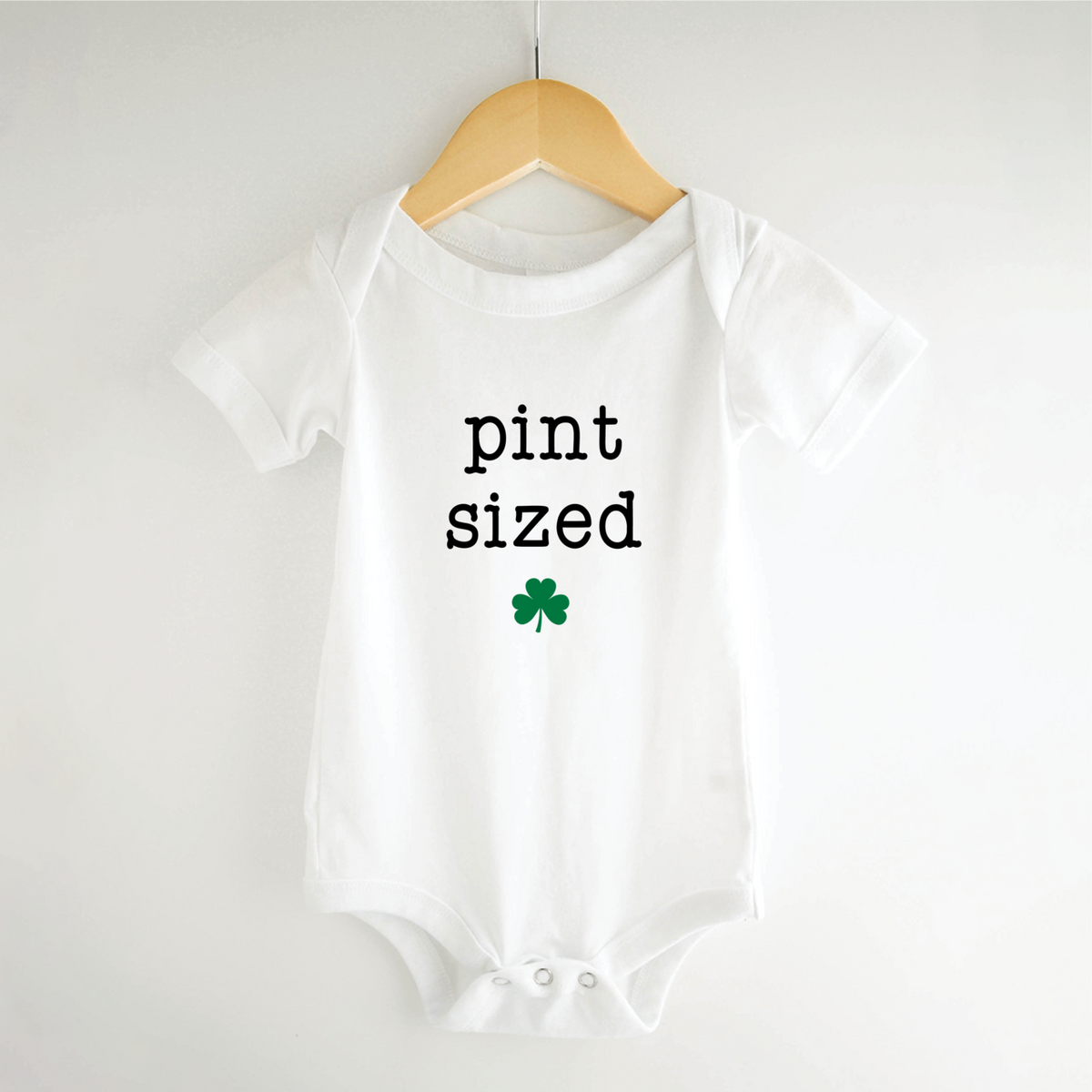 Funny St. Patrick's Day Onesie for Baby, Pint Sized