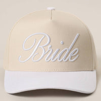 BRIDE Embroidered  Canvas Two-Tone Trucker Hat