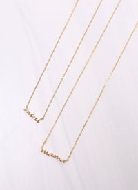 Mama & Mini Gold Necklace Set
