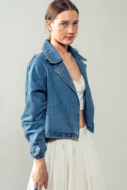 The Denim Trailblazer Trench Coat