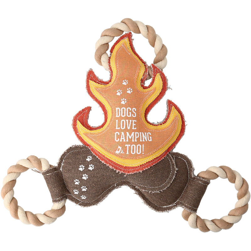 Dogs Love Camping Too - 12" Rope Dog Toy