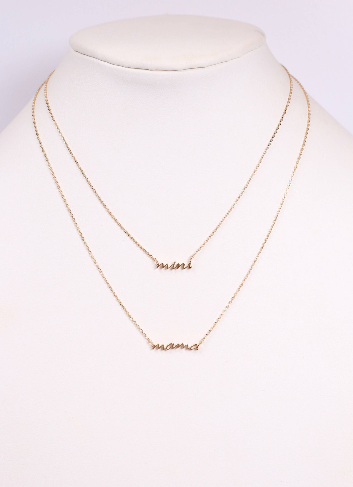 Mama & Mini Gold Necklace Set