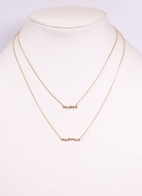 Mama & Mini Gold Necklace Set